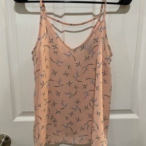 Cami top with bird print